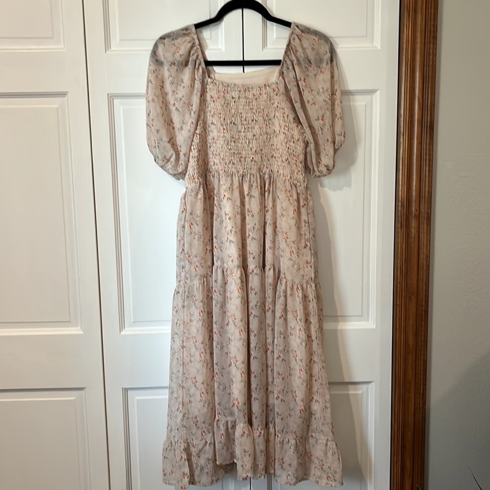 Mikarose dress, The Poppy in color pale peach, size medium - Picture 6 of 8